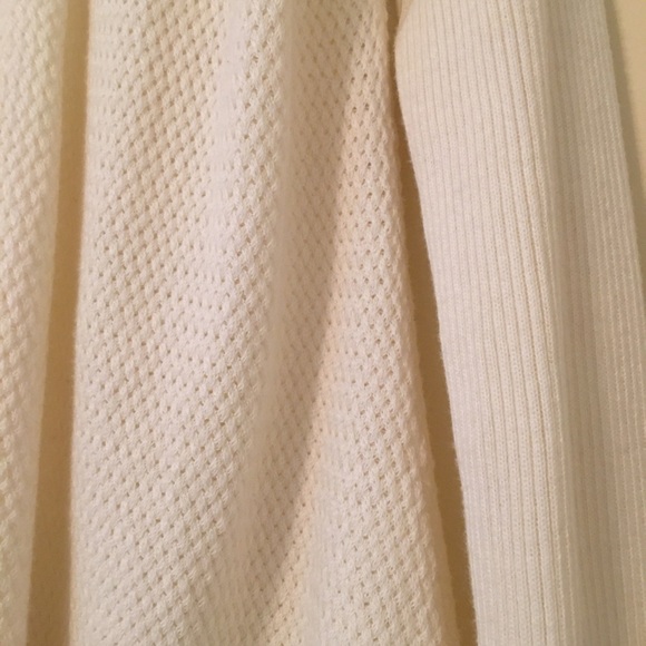 Talbots cream colored open cape sweater - Picture 3 of 8
